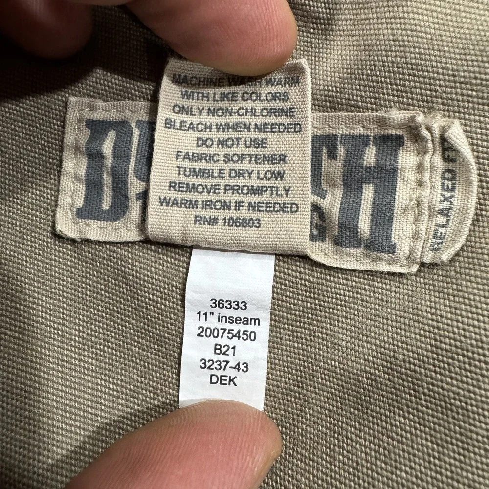 Flex Fire Hose Shorts Mens 40 Beige Canvas Gusseted Hammer Loops Carpenter Flex